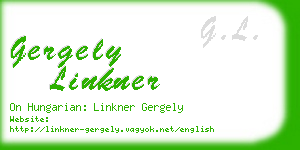 gergely linkner business card